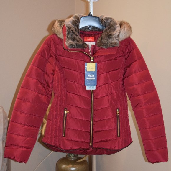 Joules Jackets & Coats Wow Joules Red Wine Gosway Puffer Coat 6 36